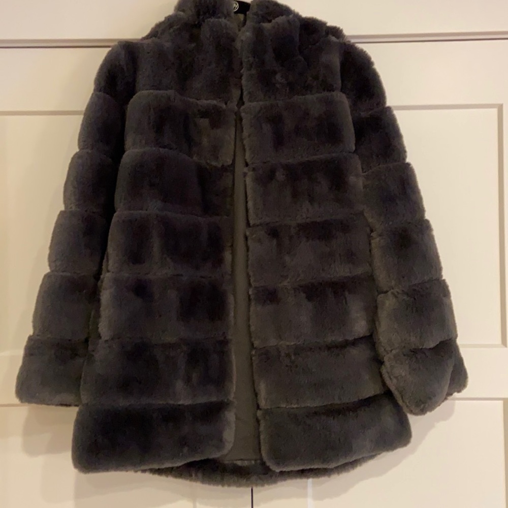 BCBG fur coat
